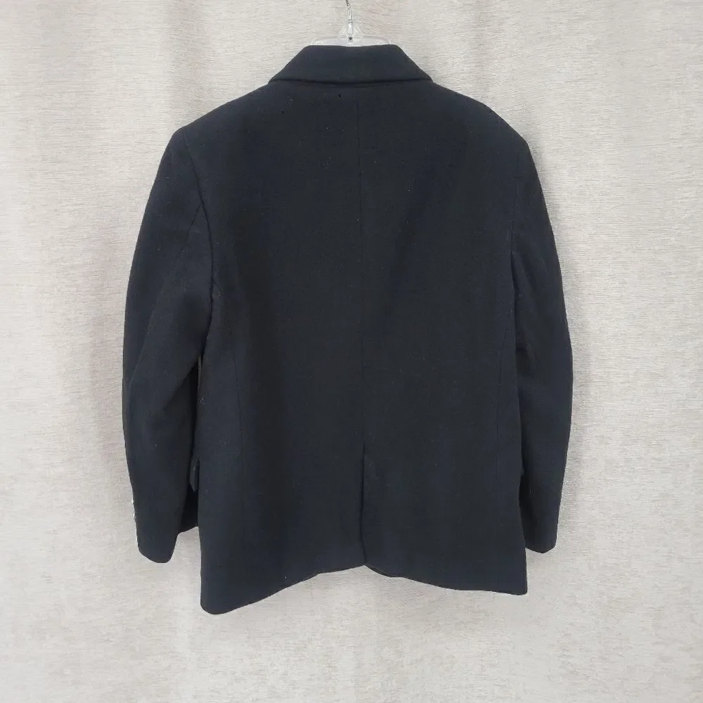 Jackie Tot 1940s Vintage Kids Sport Coat Suit Jacket Blazer Black
